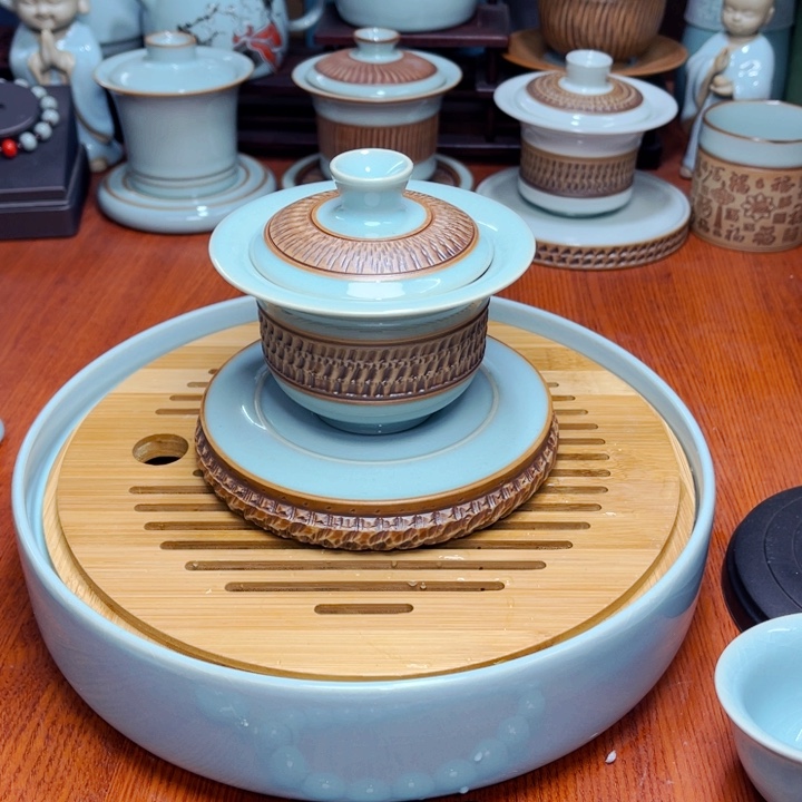 【闪购商品】汝州单壶单壶，天青元宝