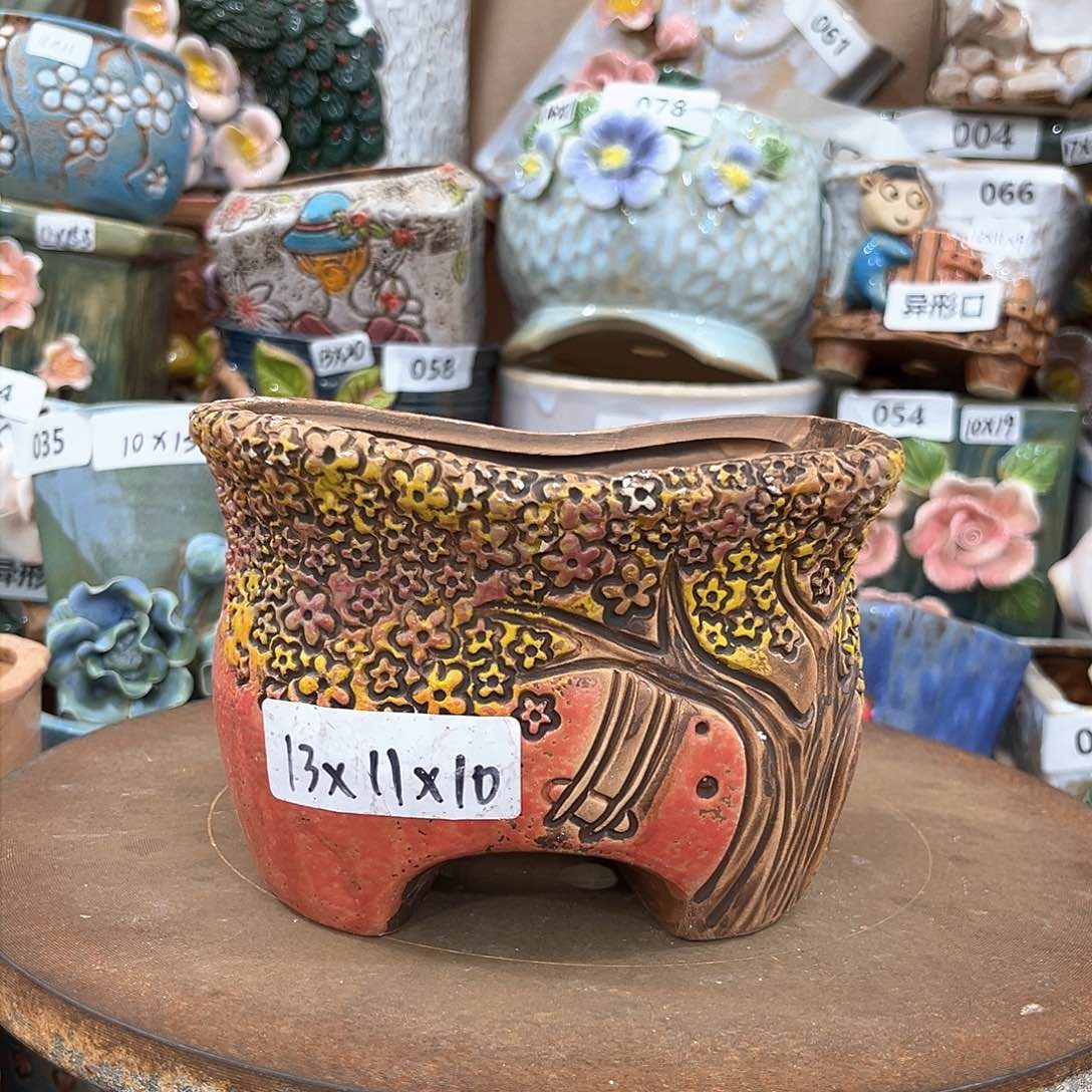 粗陶多肉花盆花盆