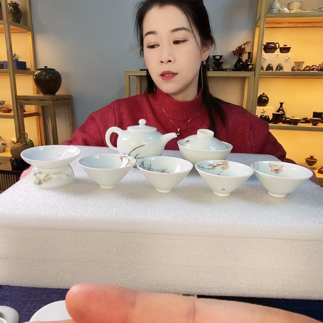 戏墨壶➕盖碗➕茶漏➕四杯