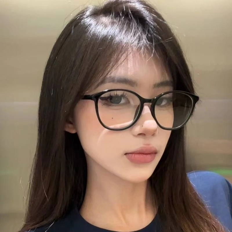 超修饰脸型一款拿捏方圆脸的素颜黑框眼镜可配近视度数新款ins框