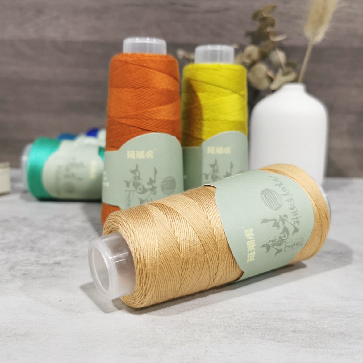 暖暖毛线 凯澜 斑斓虎 魔芳蕾丝线 牛奶纤维 牛奶丝 钩针棒针毛线