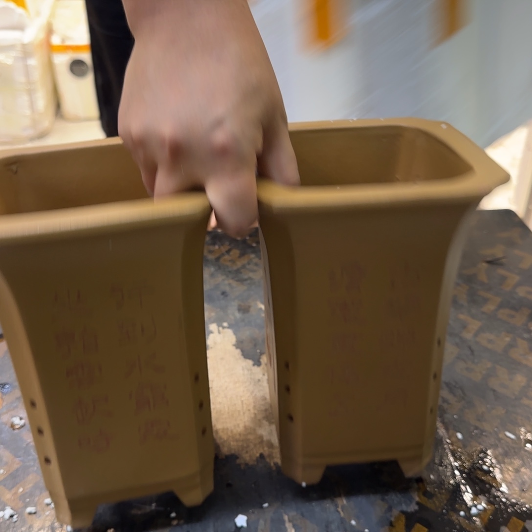 紫砂花盆瑕疵和瑕疵