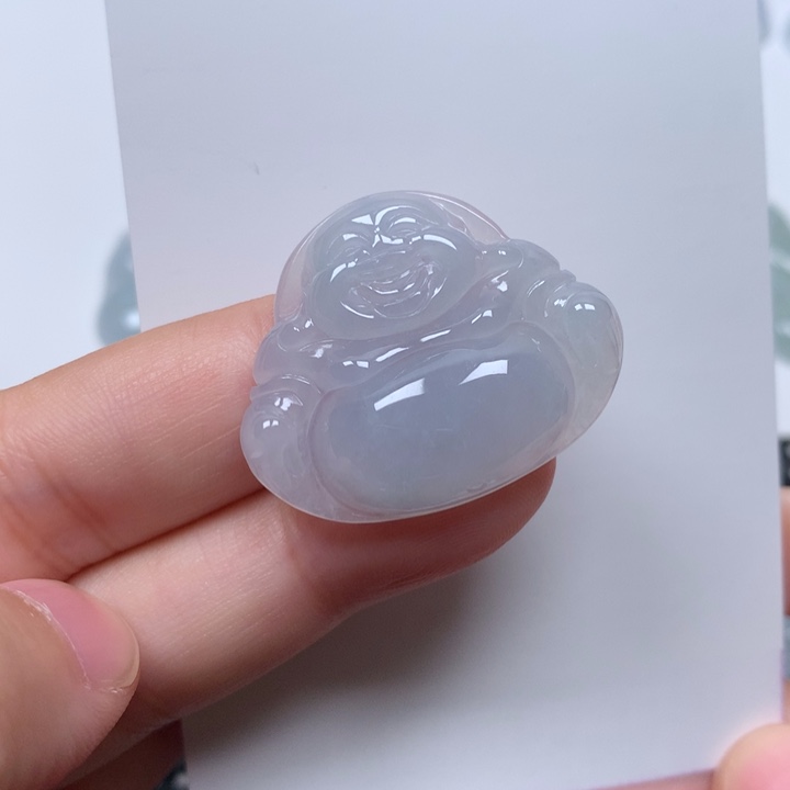 翡翠未镶嵌颈饰佛公