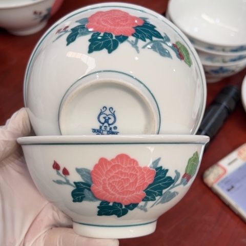 醴陵高温瓷12.3厘米2个