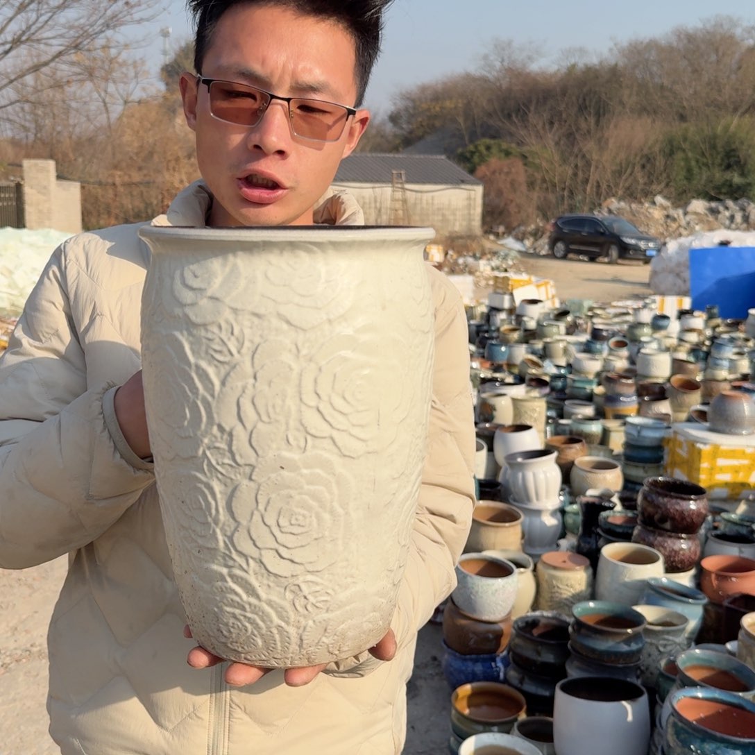 紫砂花盆瑕疵300一个一个