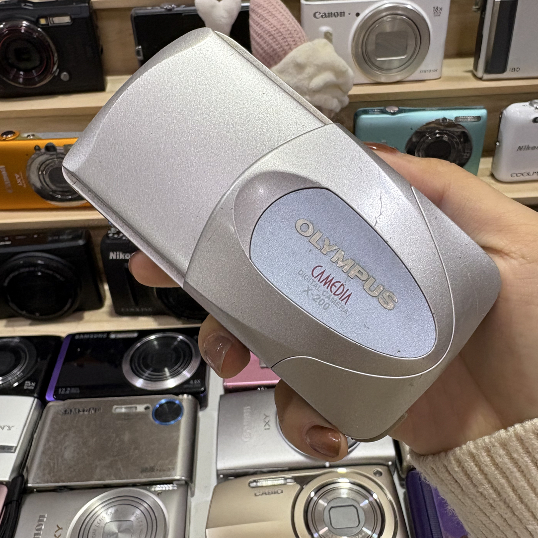 9新 Olympus/奥林巴斯 奥林巴斯x200淡蓝滑盖伸缩镜头送价200的卡