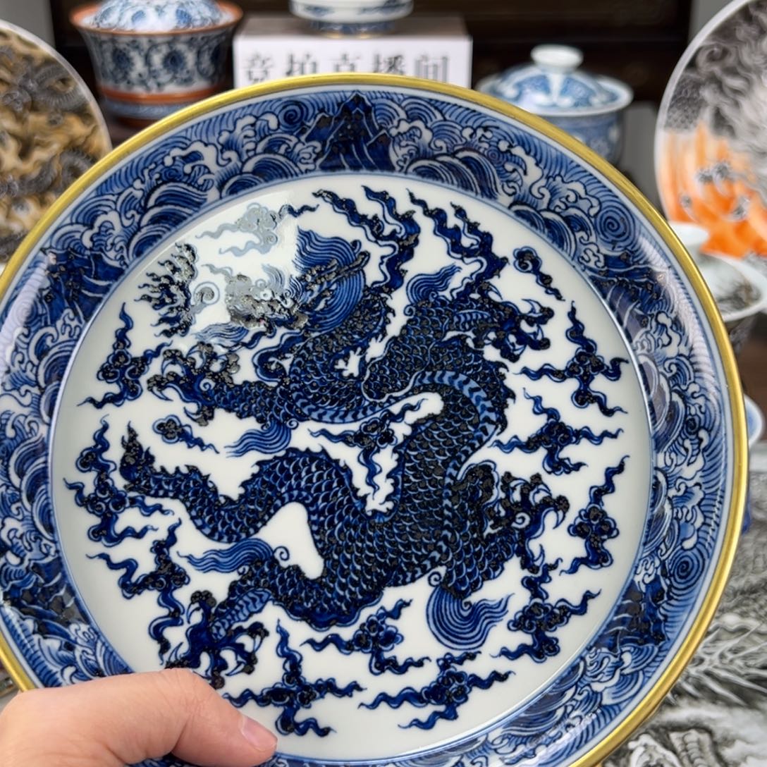 落***华景德镇手工手绘陶瓷