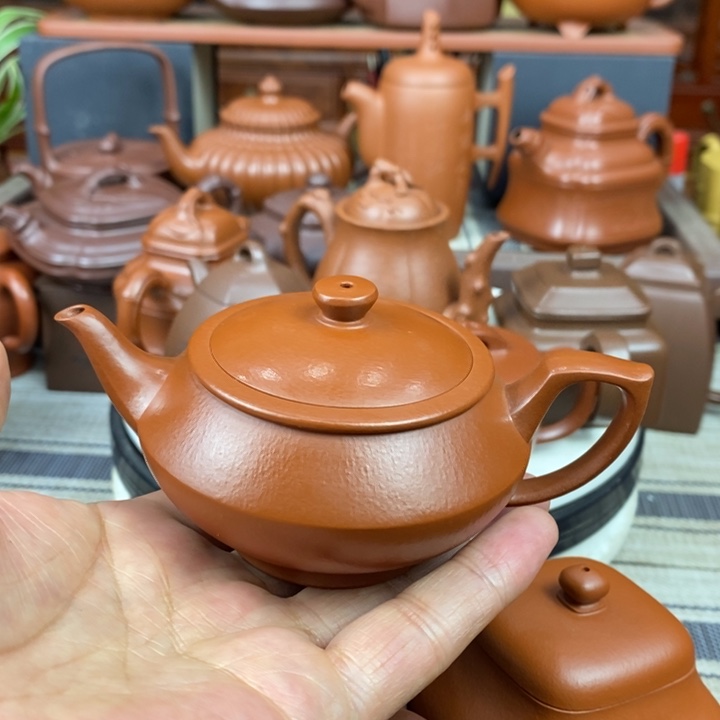 紫砂茶壶全手工汉云130-180cc原矿赵庄朱泥特价