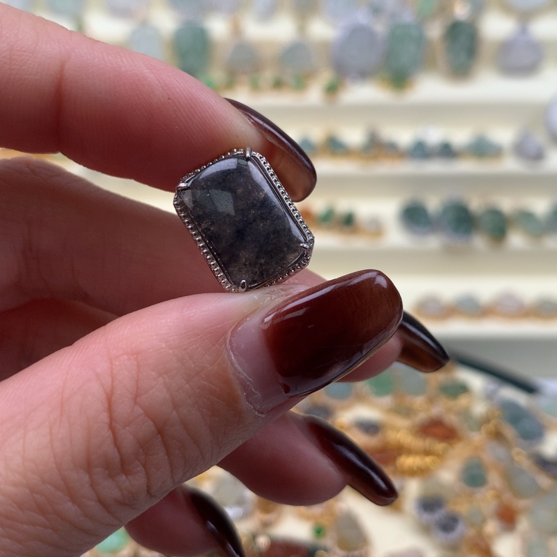 翡翠银S925镶嵌颈饰