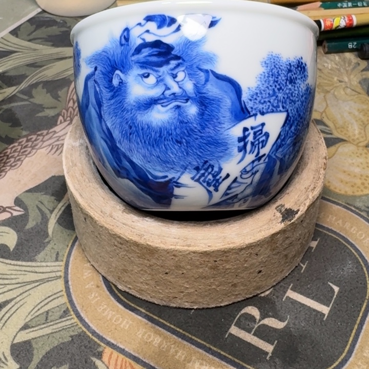 小雨山堂青花瓷杯