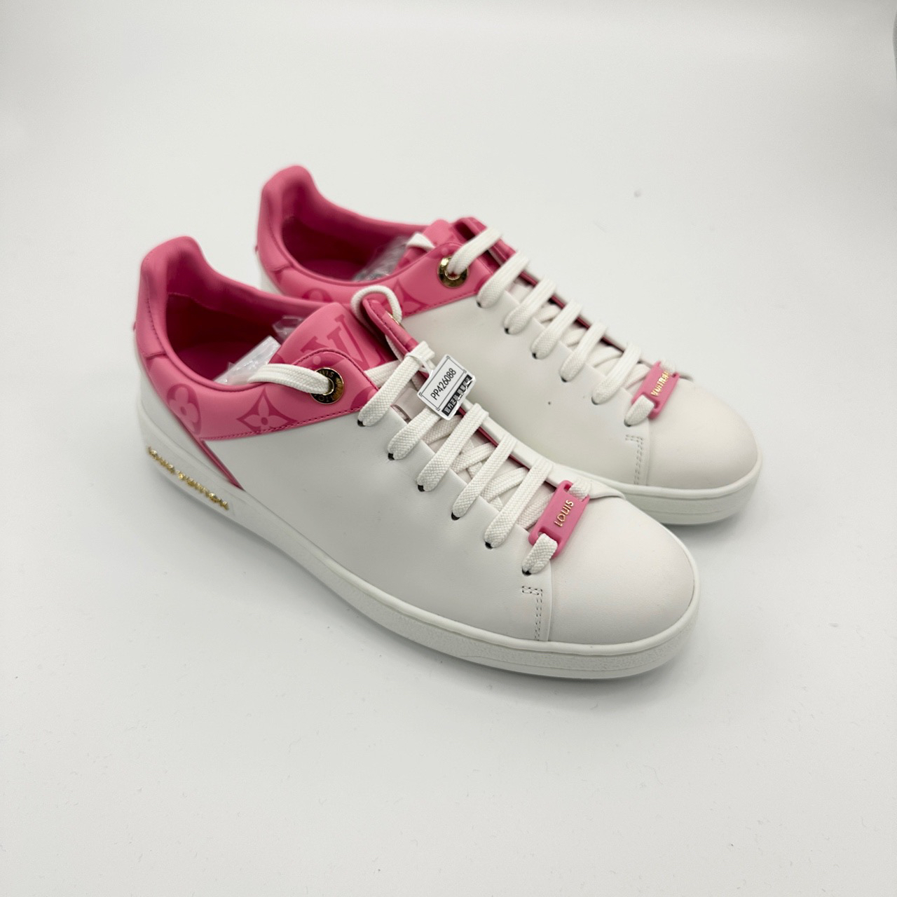 全新未使用 LouisVuitton/路易威登 35码/白粉拼接板鞋/pp426088