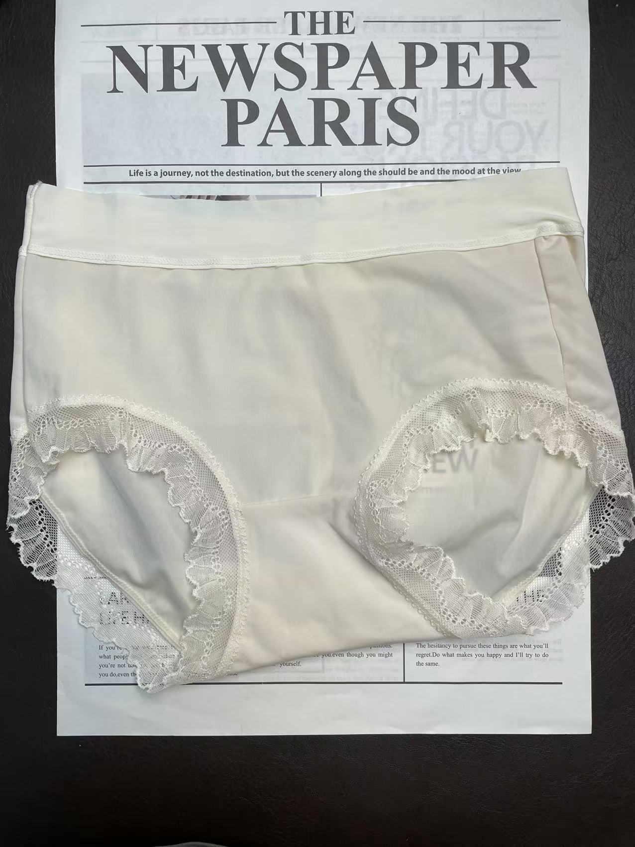 奶皮裤面膜裤蕾丝中高腰包臀透气舒适女士内裤无痕包臀内裤4条