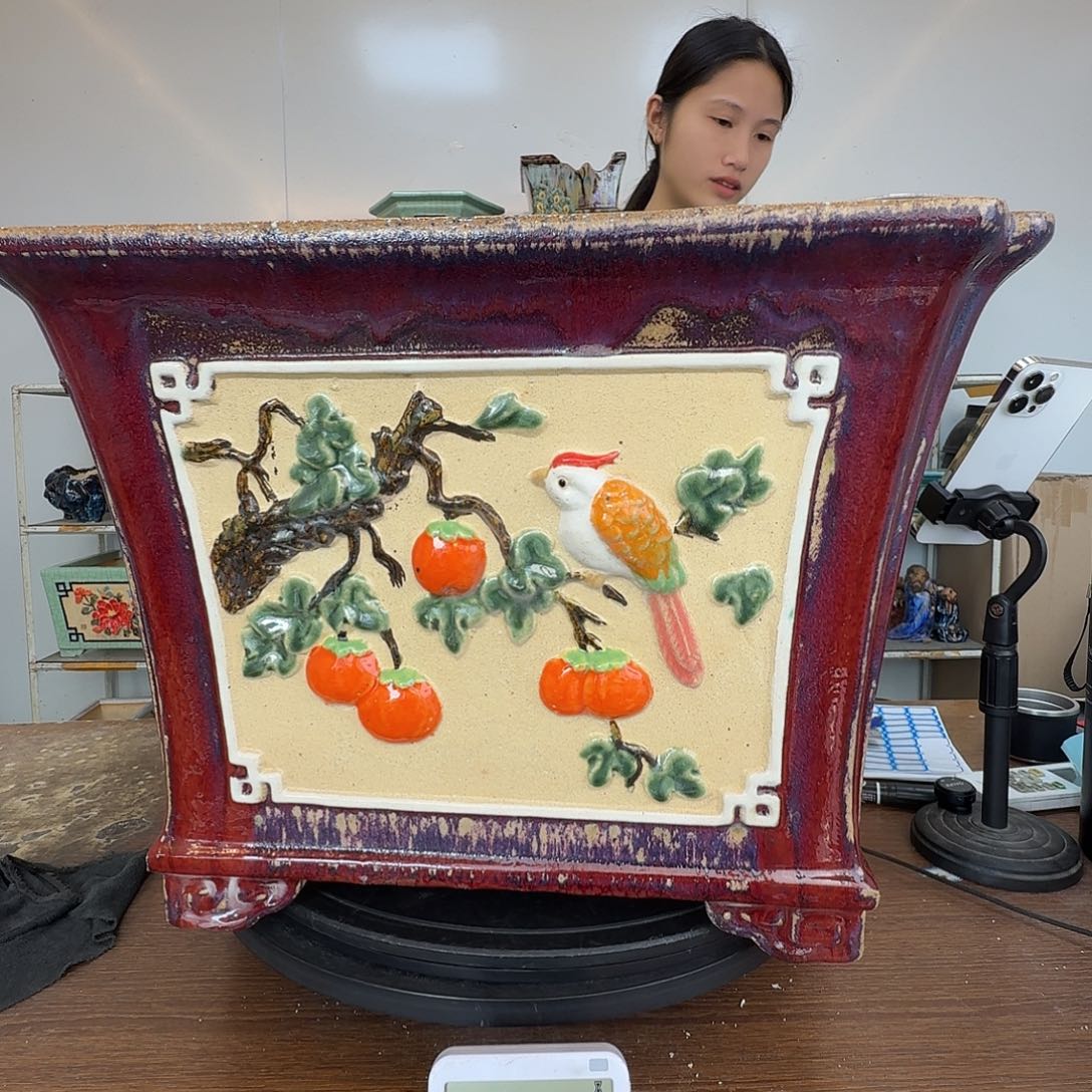 张***发内口40深度30石湾盆