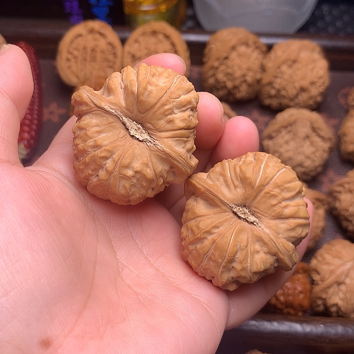 也***晴文玩核桃吊坠南瓜41尺