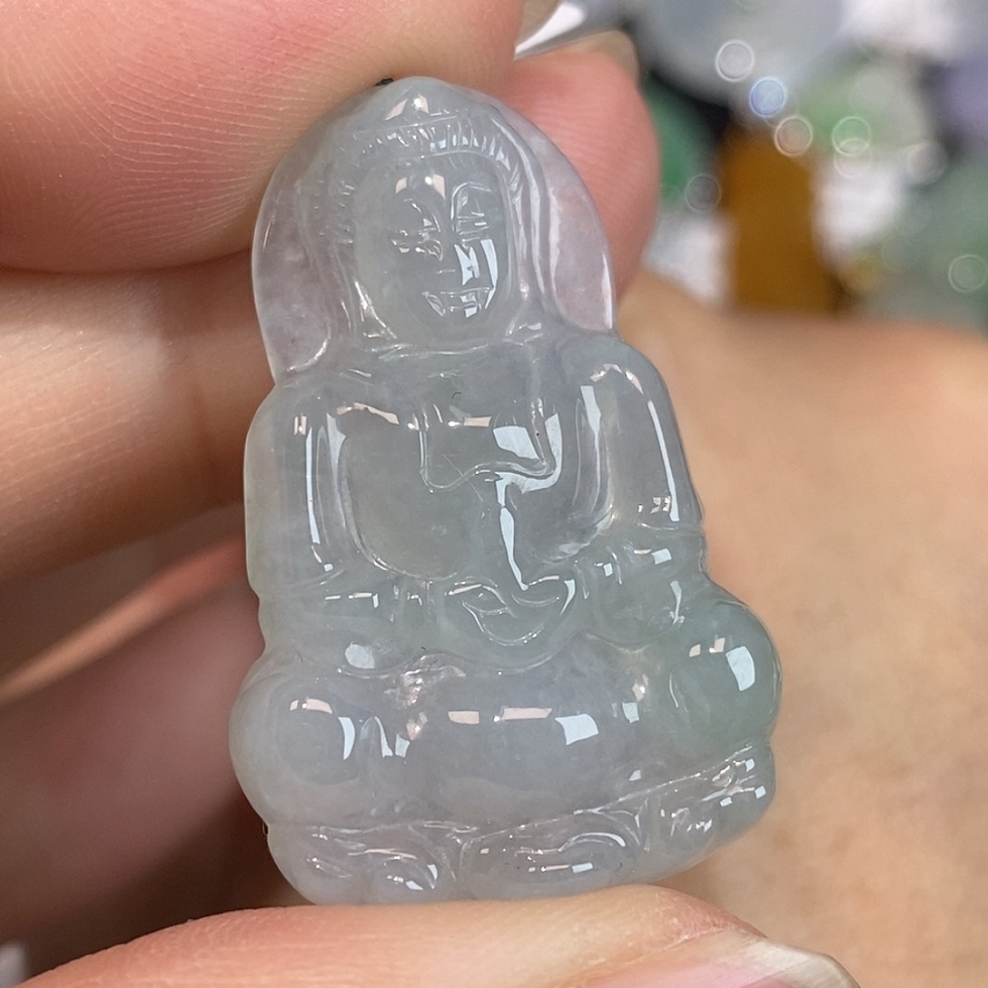 翡翠颈饰未镶嵌观音