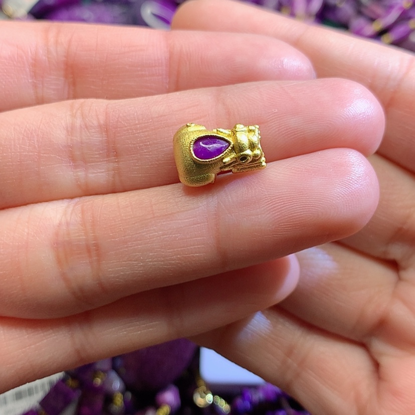 【闪购商品】苏纪石（舒俱来）吊坠银S925镀金镶嵌