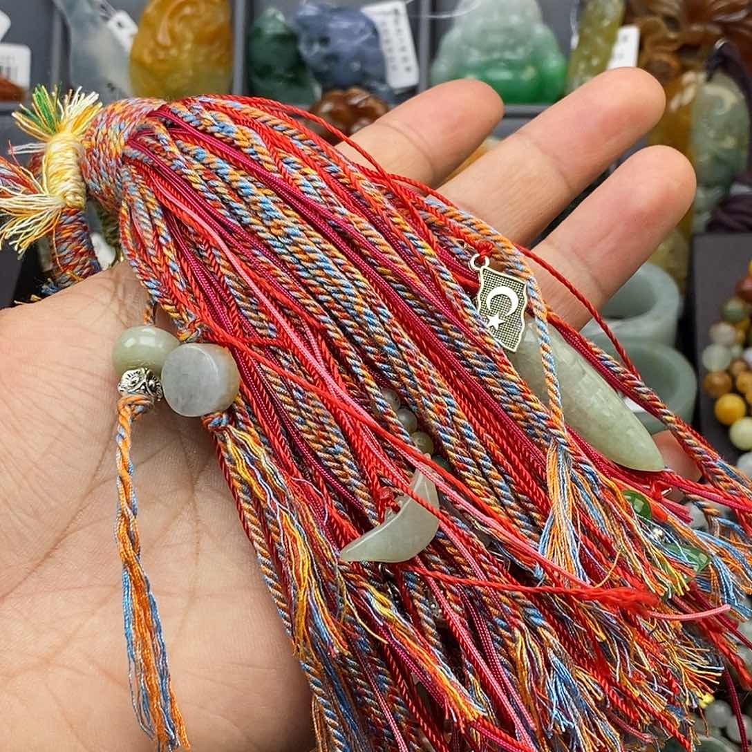 翡翠手串未镶嵌包挂