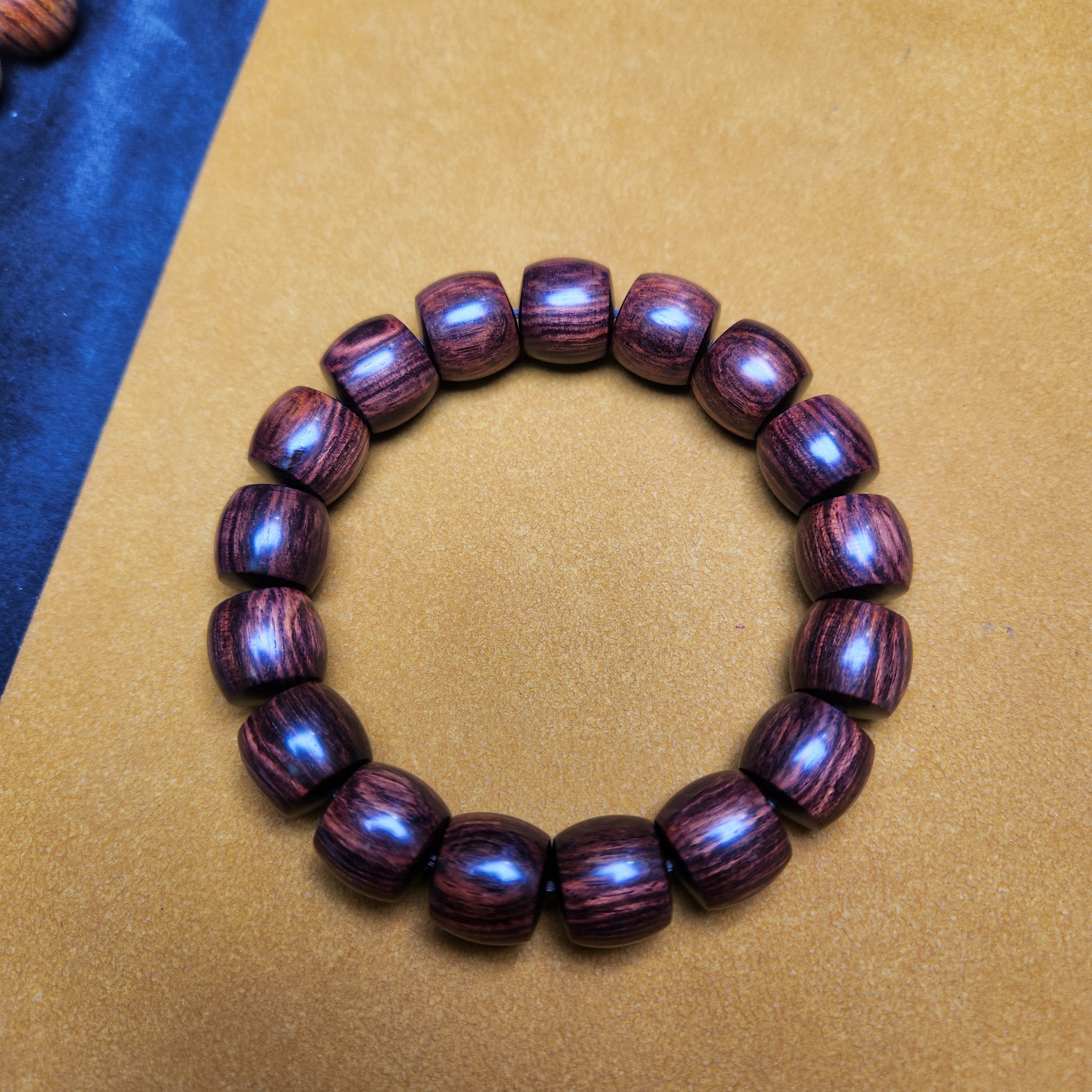 海南黄花梨1.2×1.3霸王岭数控精品直切沉水级紫油梨手串