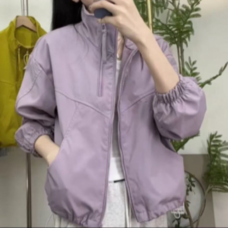2025新款立领冲锋衣外套短款拉链休闲百搭女士外套新款2025爆款