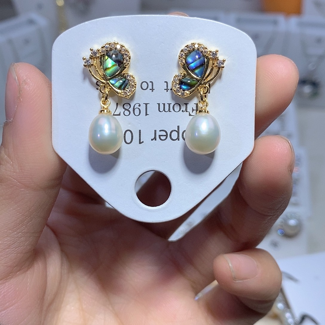 未镶嵌淡水珍珠耳饰