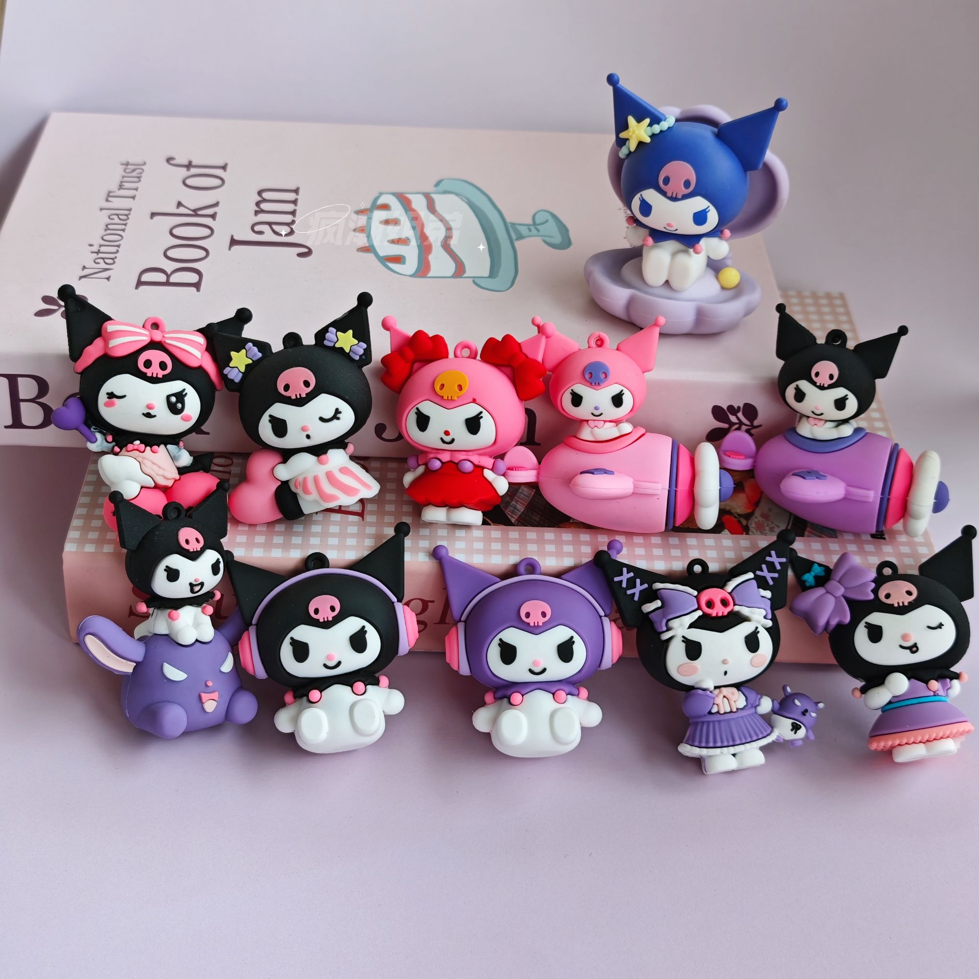 爆款库洛米公仔车摆件钥匙扣2025年情侣女可爱书包挂件饰品礼物