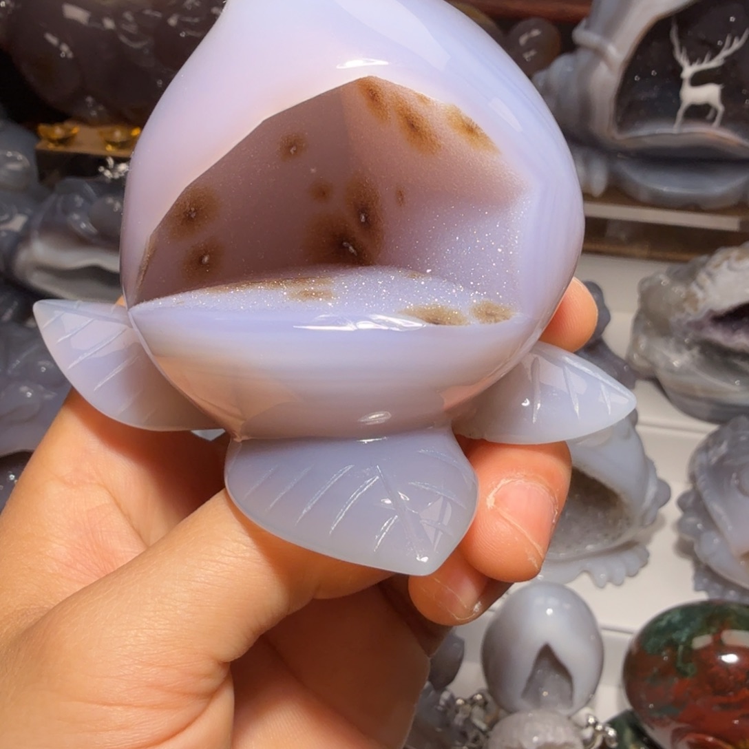 玛瑙/玉髓未镶嵌摆件