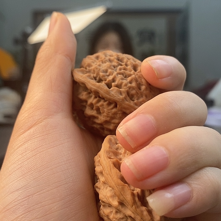 天***父文玩核桃把件沈鸡