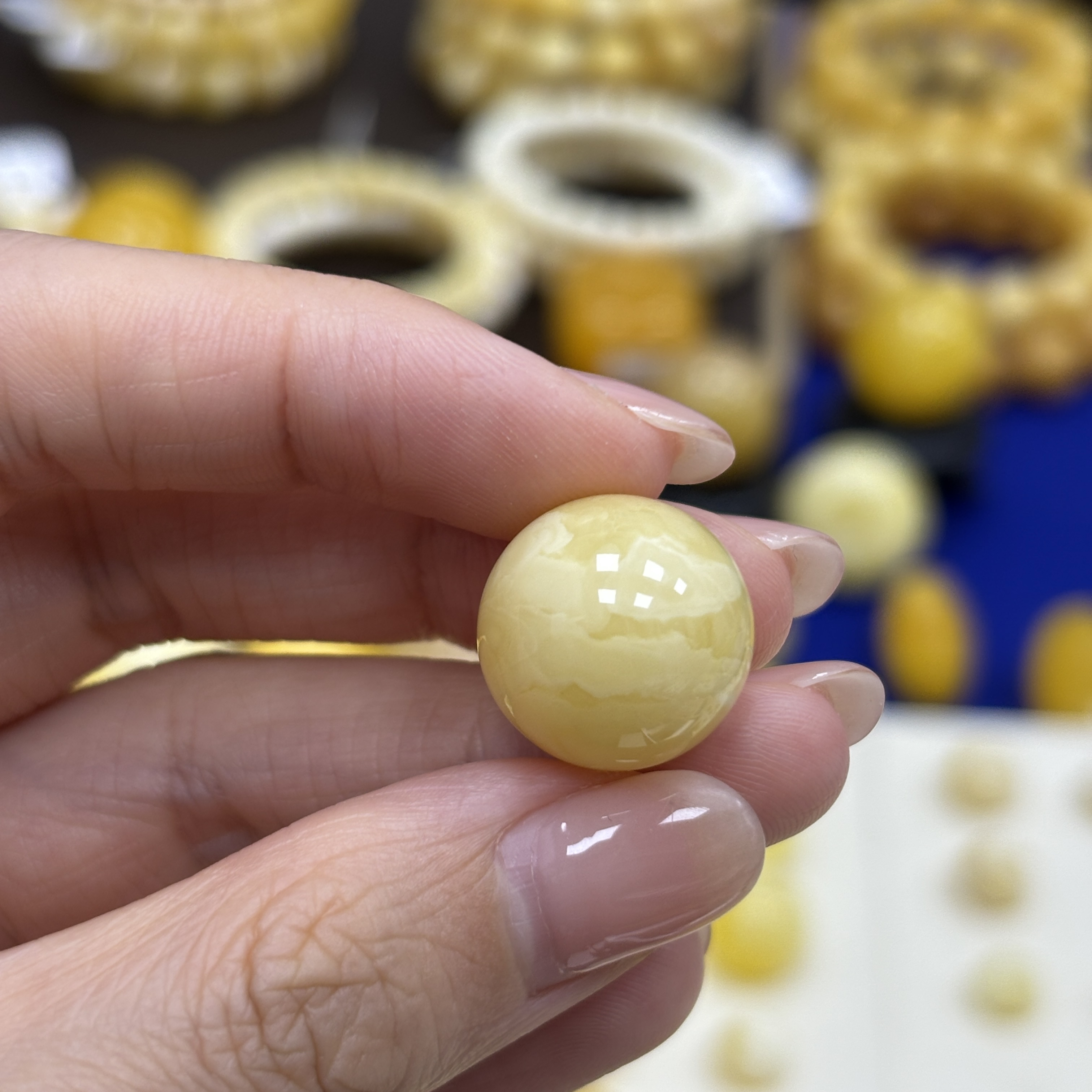 16.0mm  小妖珠宝天然原矿琥珀蜜蜡