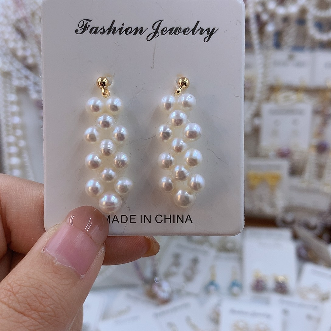 项链银S925镶嵌淡水珍珠