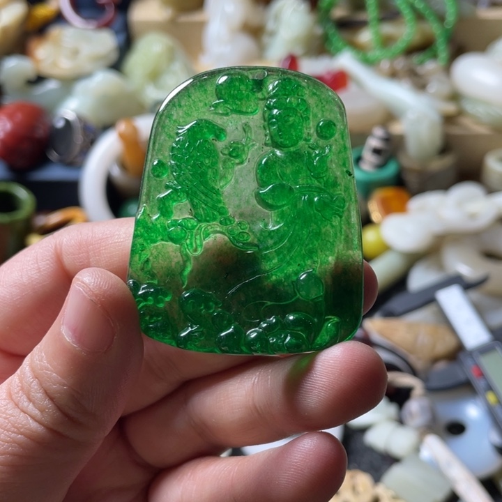 和田玉未镶嵌吊坠(不含链)