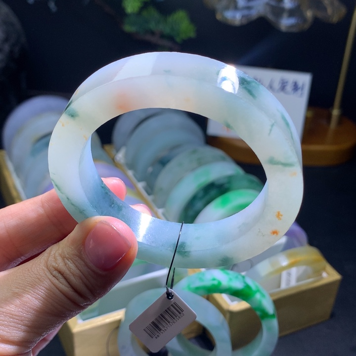 定制翡翠未镶嵌翡翠手镯分单