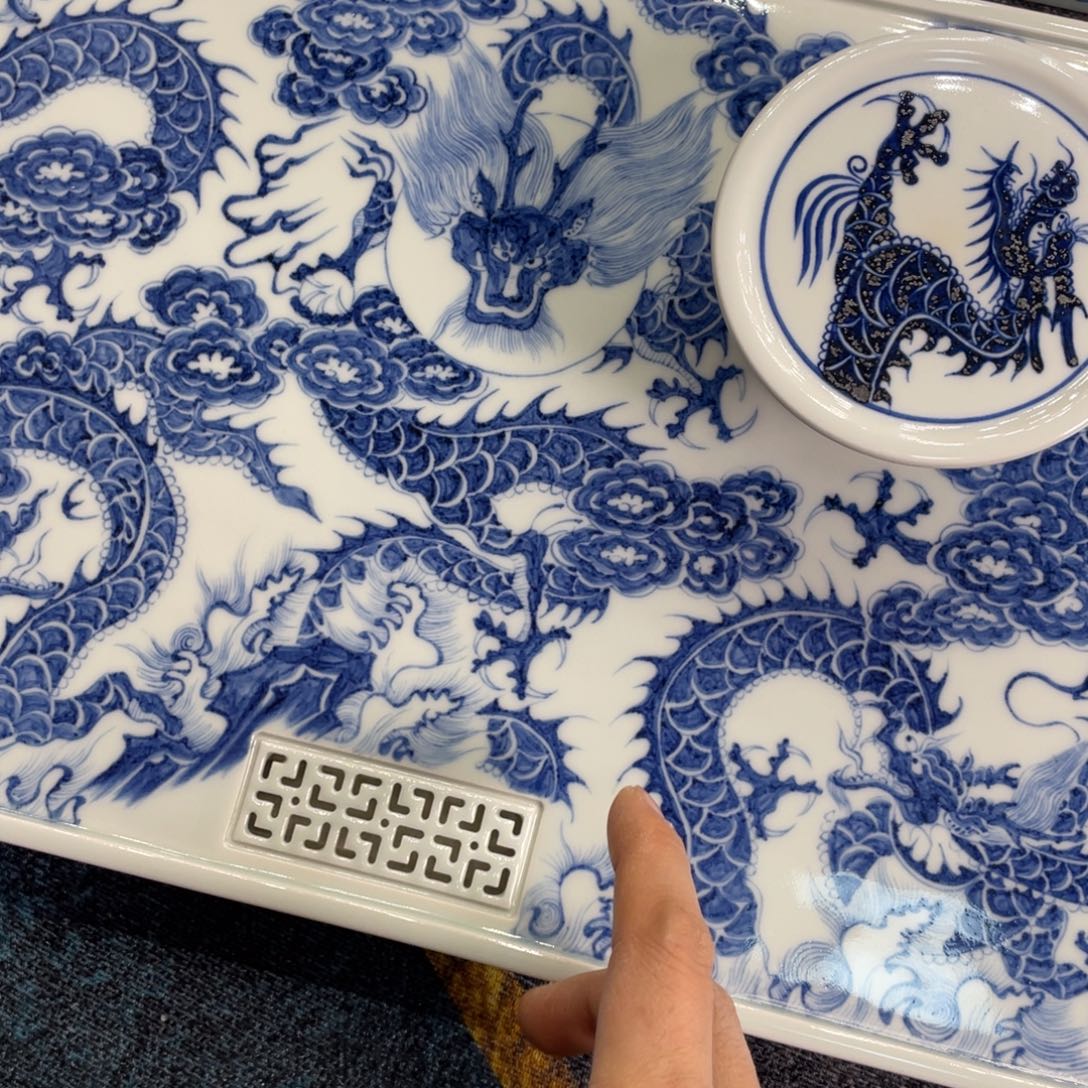 运***长景德镇陶瓷手工手绘