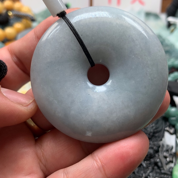 翡翠颈饰未镶嵌保真天然a货翡翠