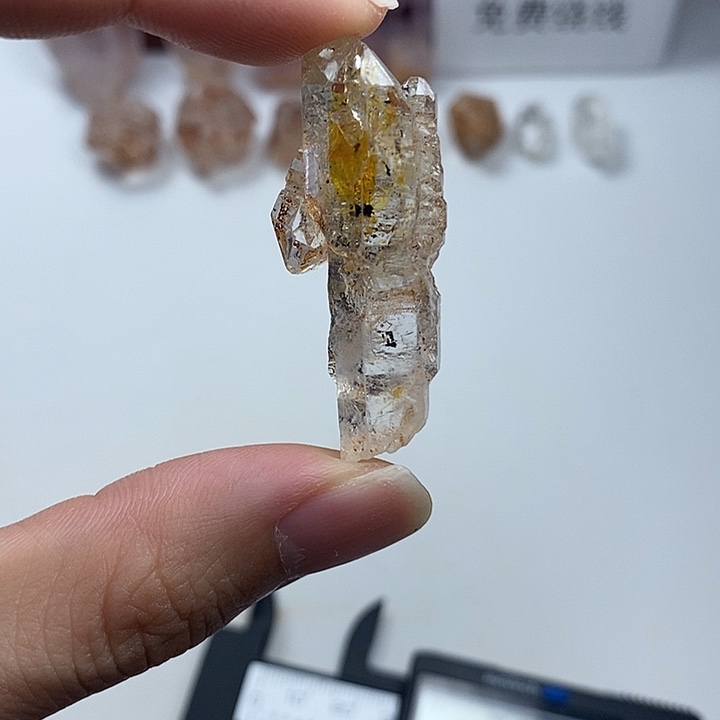 未镶嵌颈饰水晶油胆活胆共生权杖