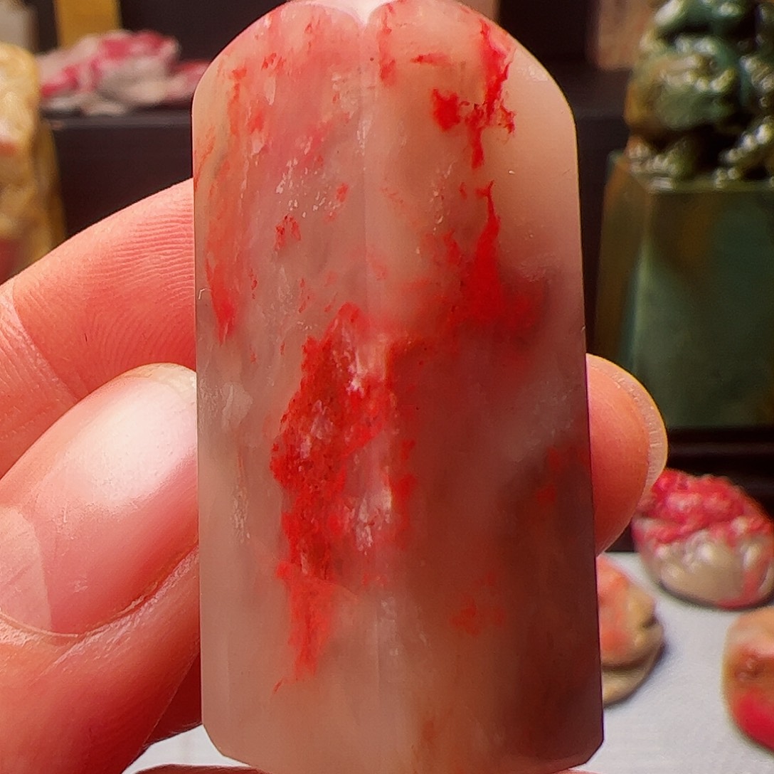 巴林石巴林鸡血石印章