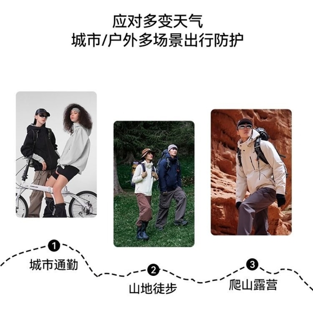 【旗舰正品】动感北面三合一冲锋衣小个子女2024新款秋冬外套川西