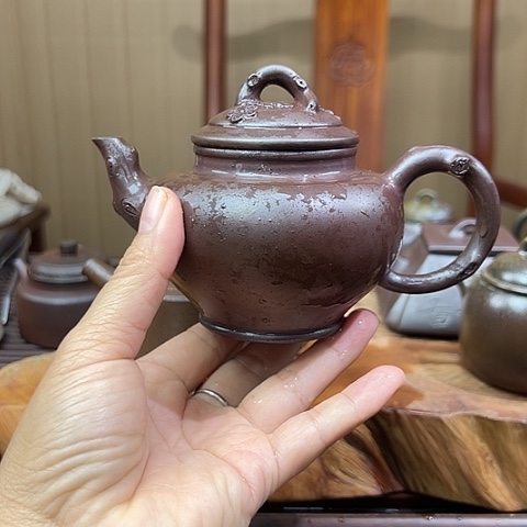 戬谷龙窑坭兴陶柴烧茶壶