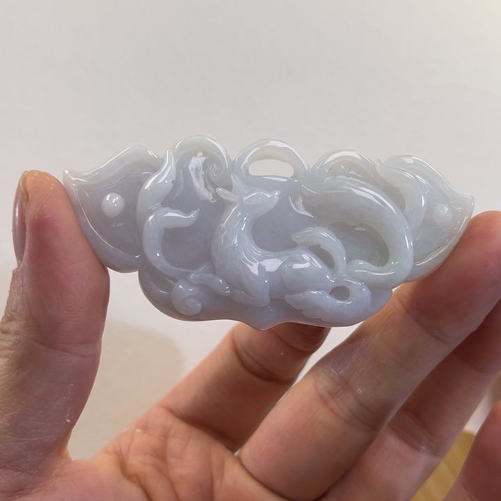 翡翠吊坠(赠链)未镶嵌代编织