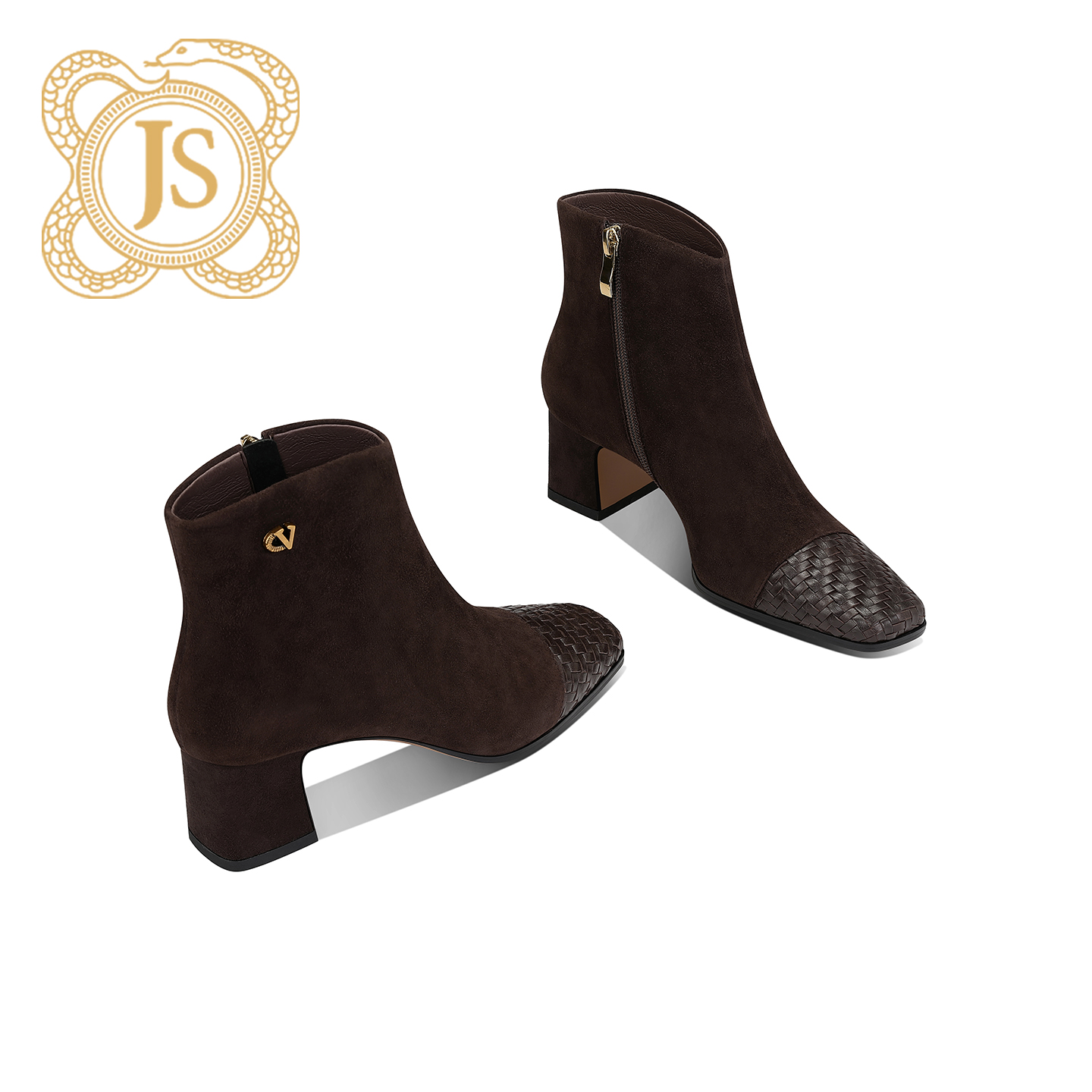 已开价，3123X853S百搭高跟尖头秋冬中跟时尚欧美方头粗跟时装靴