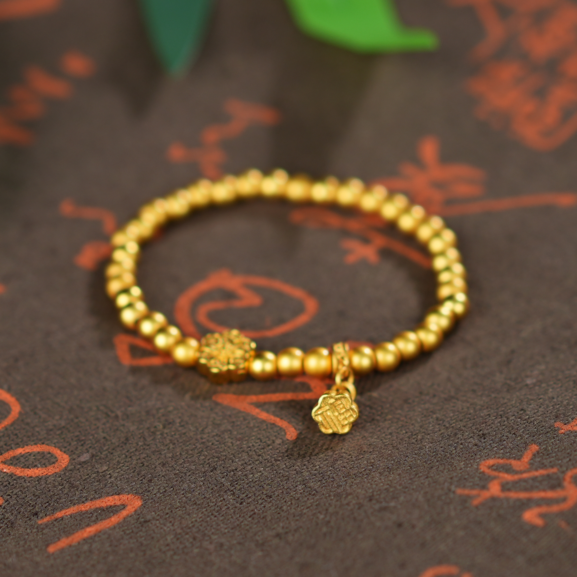 铜合金手链 莲蓬莲花手串首饰福字时尚百搭手链