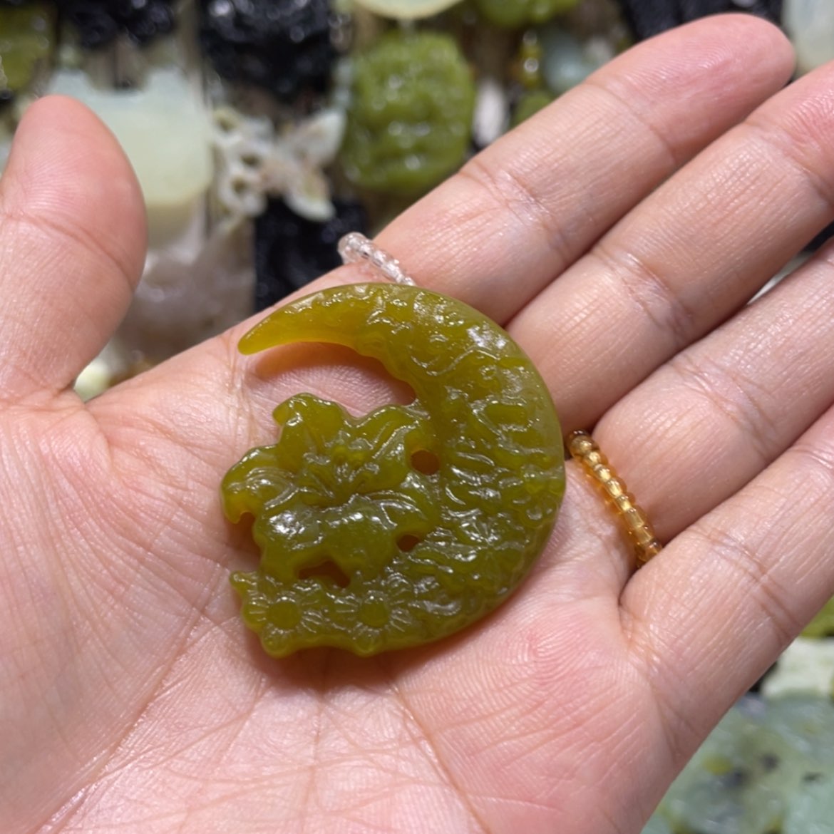 【闪购商品】岫玉颈饰未镶嵌92吊坠