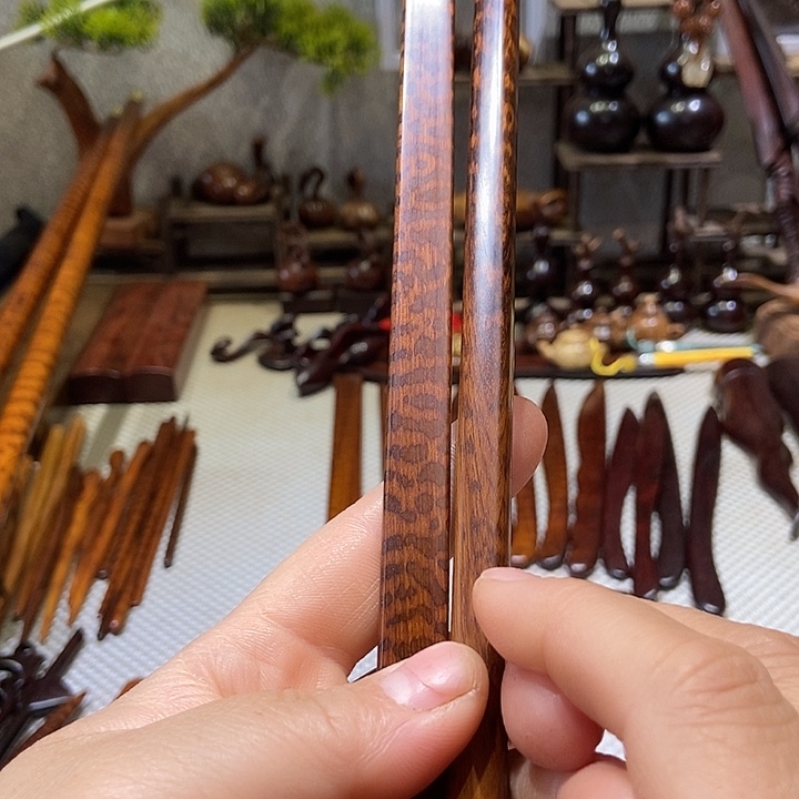 南美蛇纹木尺子➕方棍各一