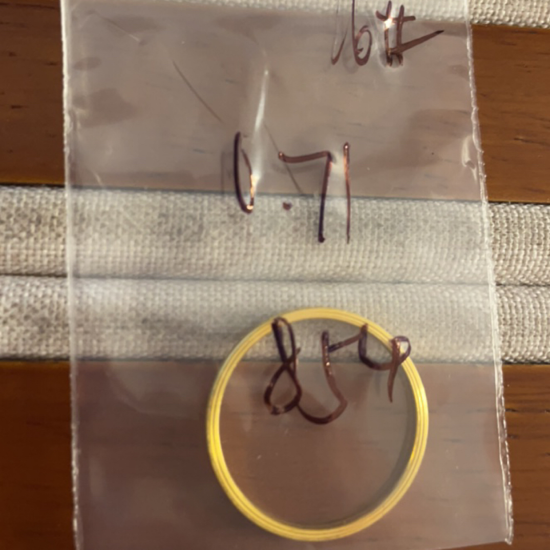 克重0.71 16号 三生三世戒指 足金999