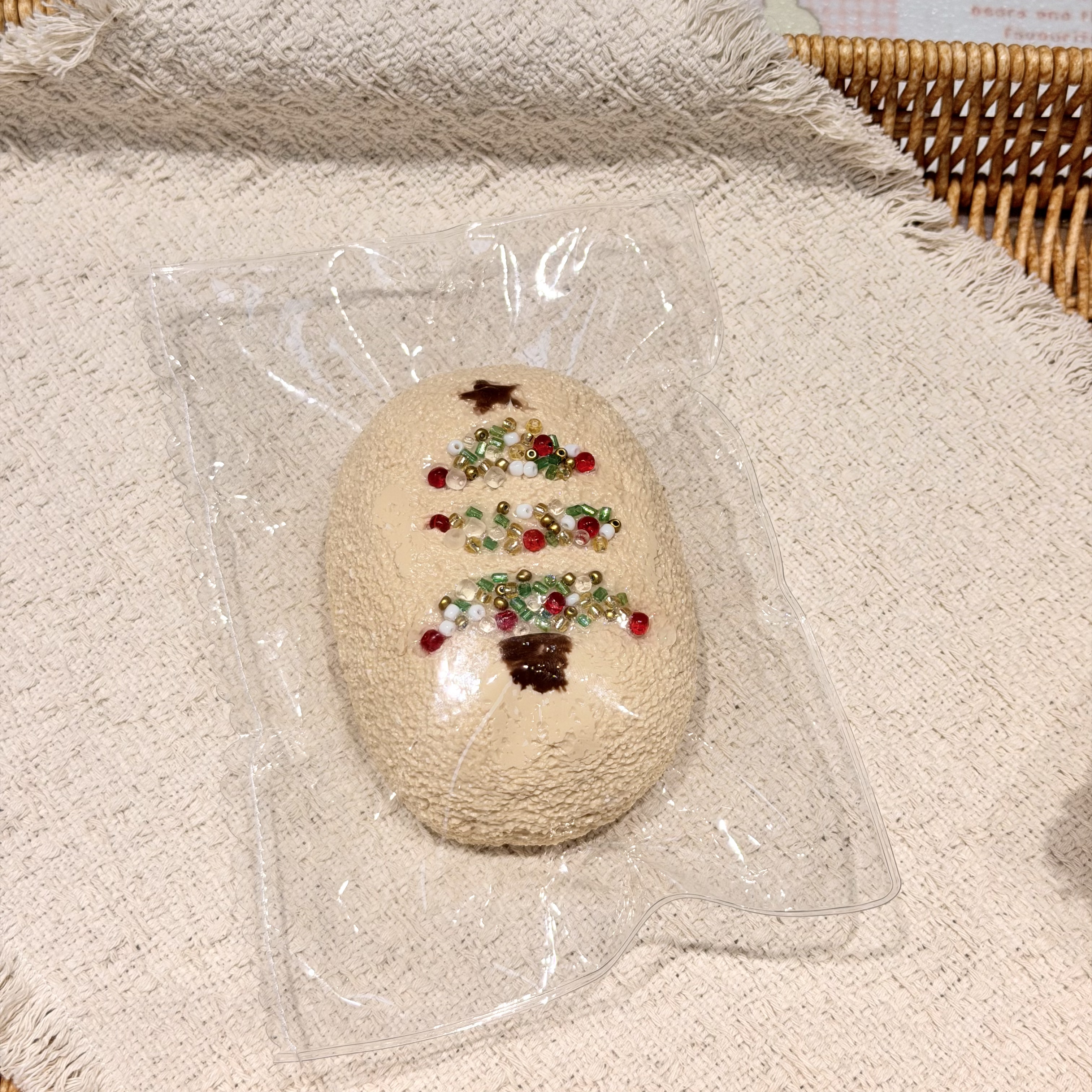 圣诞系列闪烁圣诞树干酪泥