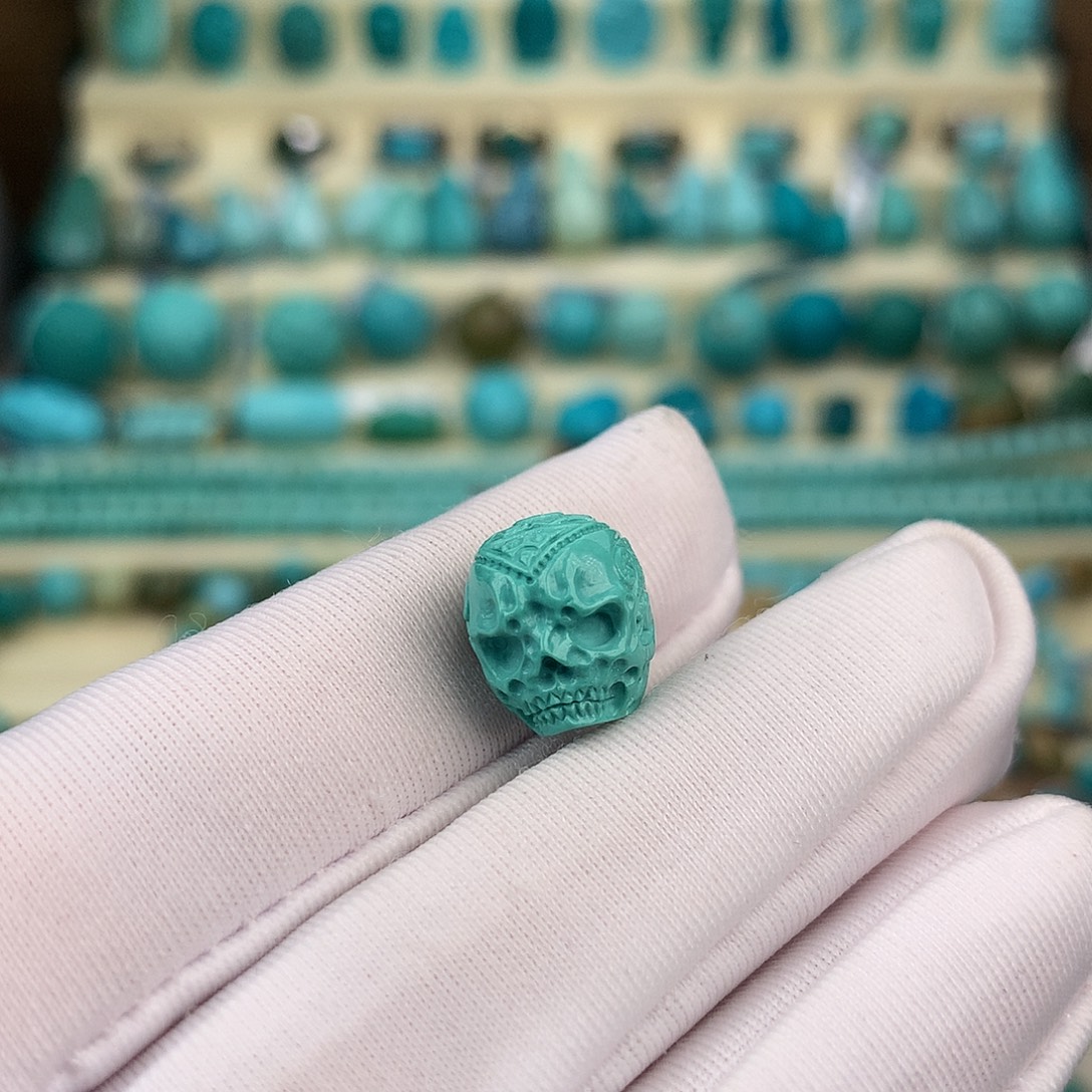 绿松石未镶嵌珠宝奇石10×11×12