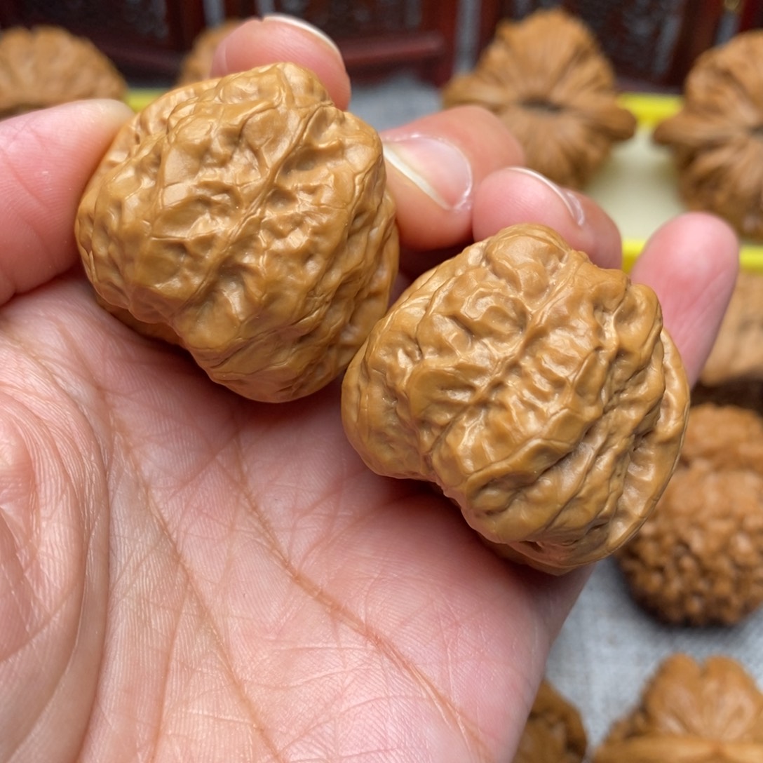 文玩核桃把件蛙35尺