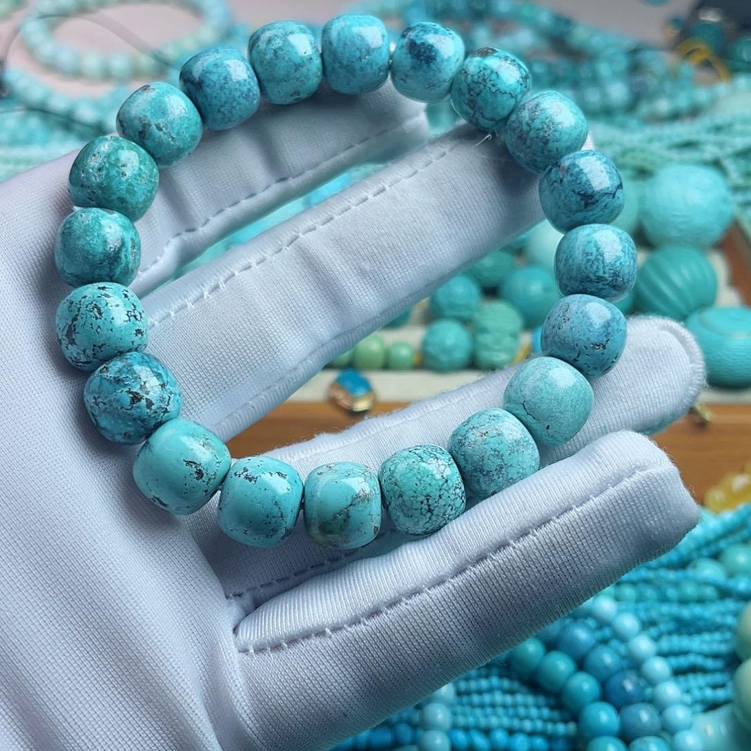 未镶嵌绿松石珠宝奇石刘*