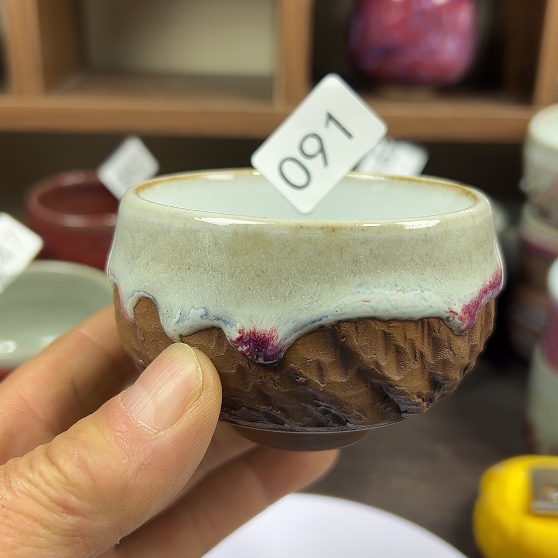 钧瓷杯子#钧瓷#原矿釉#高温#茶器#非遗传承