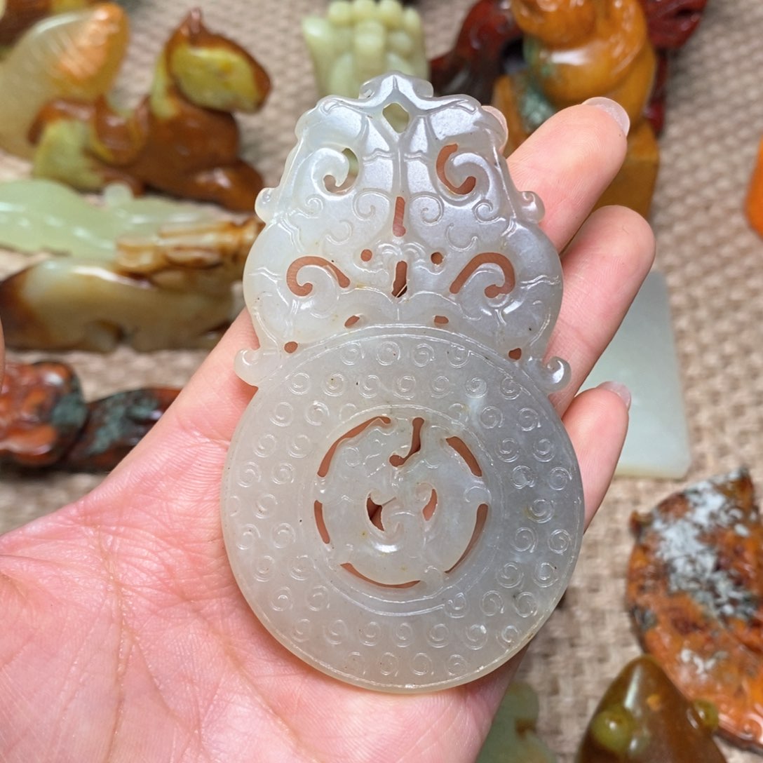 白玉菩提吊坠白玉菩提白玉菩提摆件