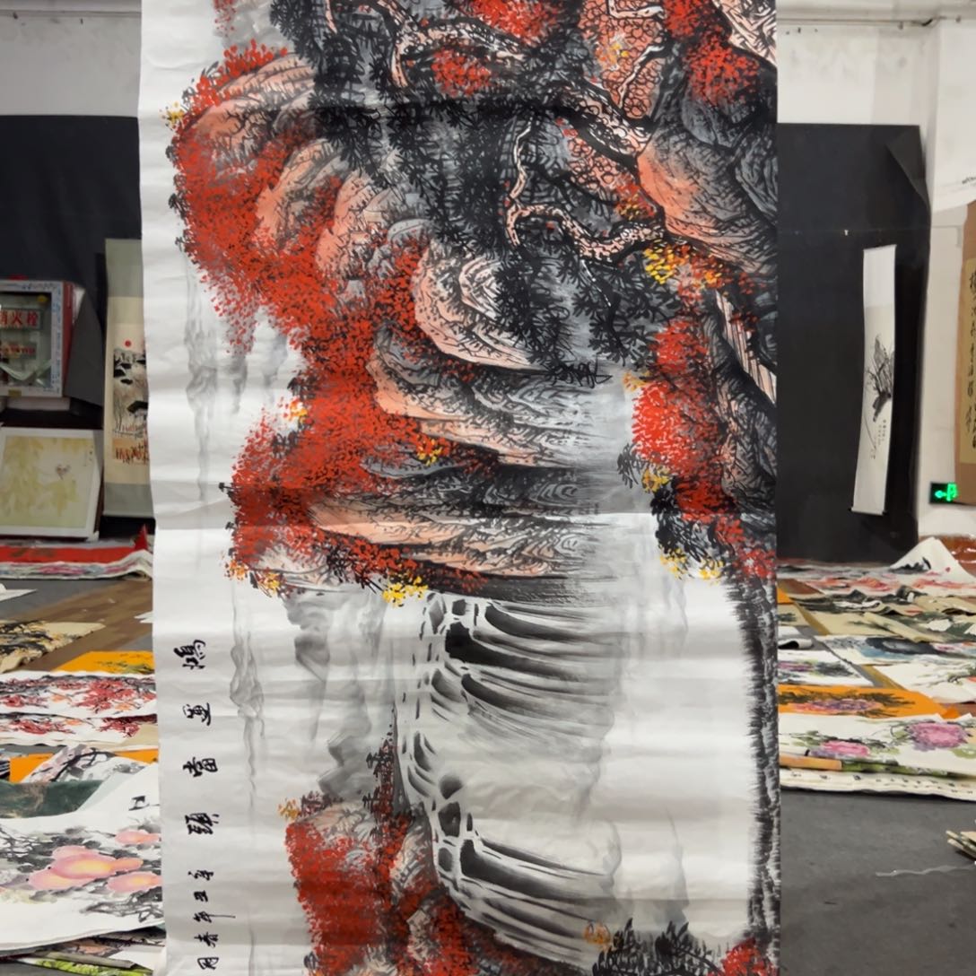 国画国画作品画心一张